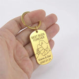 Lemegeton Baby Name Keychain Stainless Steel Dad Key Chain Ring