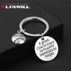 Team Mom Gift, Basketball Baseball Charm Keyring, Sports Lover Key Holder