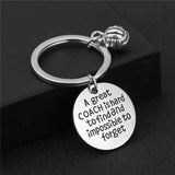Team Mom Gift, Basketball Baseball Charm Keyring, Sports Lover Key Holder