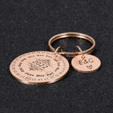 Personalized Calendar Keychain Engraved Keyring Anniversary Gift DIY Engraving