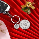 Personalized Calendar Keychain Engraved Keyring Anniversary Gift DIY Engraving