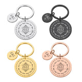 Personalized Calendar Keychain Engraved Keyring Anniversary Gift DIY Engraving