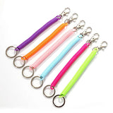 Plastic Spring Rope Keychain Figure Pendant Bag Decoration Ornaments