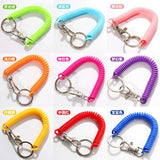 Plastic Spring Rope Keychain Figure Pendant Bag Decoration Ornaments