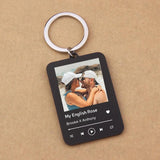 Acrylic Music Board Keychain Personalized Photo Car Keyrings