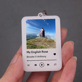 Acrylic Music Board Keychain Personalized Photo Car Keyrings