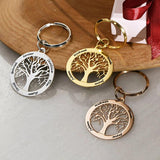 Family Tree of Life Round Pendant Key Chain