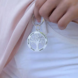 Family Tree of Life Round Pendant Key Chain
