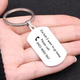 Personalized Dog ID Tag Keychain Collar Accessories Double Sided