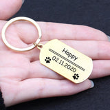 Personalized Dog ID Tag Keychain Collar Accessories Double Sided