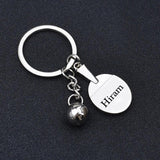 Table Tennis Souvenir Keychain with Engraving