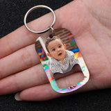 Photo Opener Father's Gift Grandpa Papa Keychain Bag Charm