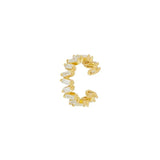 925 Sterling Silver Zircon Clip Earrings for Women