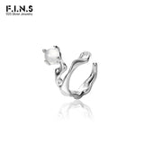 1PC Agate Sterling Silver Clip Earrings No Holes Ear Cuff Pendientes Plata 925