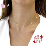 925 Sterling Silver Choker Necklace for Women