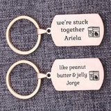 Personalized PB&J Couple Keyrings Keychain
