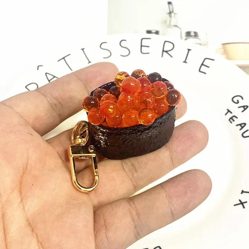 Simulation Sushi Food Model Gashapon Key Chain Pendant Bag Accessories
