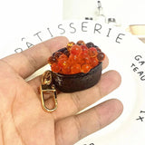 Simulation Sushi Food Model Gashapon Key Chain Pendant Bag Accessories