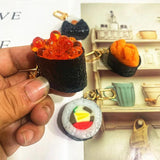 Simulation Sushi Food Model Gashapon Key Chain Pendant Bag Accessories