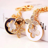 Diamond Figure Perfume Bottle Keychain Couple Present