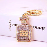 Diamond Figure Perfume Bottle Keychain Couple Present