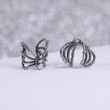 Skull Stainless Steel Ear Cuff Octopus Tentacles Ear Clips Earrings