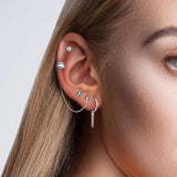 925 Silver Vintage Bohemia Ethnic Chain Ear Cuffs Clip Earrings For Women