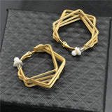 Clip on Ears Hoop Earrings for Women Non-Pierced Jewelry