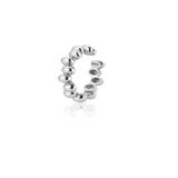 925 Silver Beads Charms Ear Cuff Earring Earcuff Non Piercing Clips Women