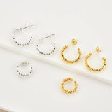 925 Silver Beads Charms Ear Cuff Earring Earcuff Non Piercing Clips Women