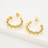 925 Silver Beads Charms Ear Cuff Earring Earcuff Non Piercing Clips Women