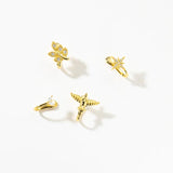 925 Silver Single Ear Cuff No Piercing Clips Women Wedding Jewelry