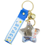 Floating Astronaut Key Chain Quicksand Bag Pendant Anime Keychain