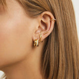 925 Silver Contour Ear Cuff Earring Punk Jewelry