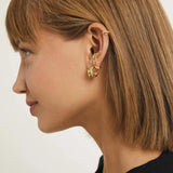 925 Silver Contour Ear Cuff Earring Punk Jewelry