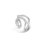 925 Silver Contour Ear Cuff Earring Punk Jewelry