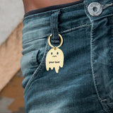 Customizable Halloween Ghost Keychain Pendant Souvenir
