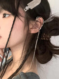 Dragonfly Metal Wing Ear Clip Earring Tassel Hollow Punk Jewelry