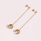 Zircon 18K Plated Chain Fringe Ear Cuff Daily Jewelry