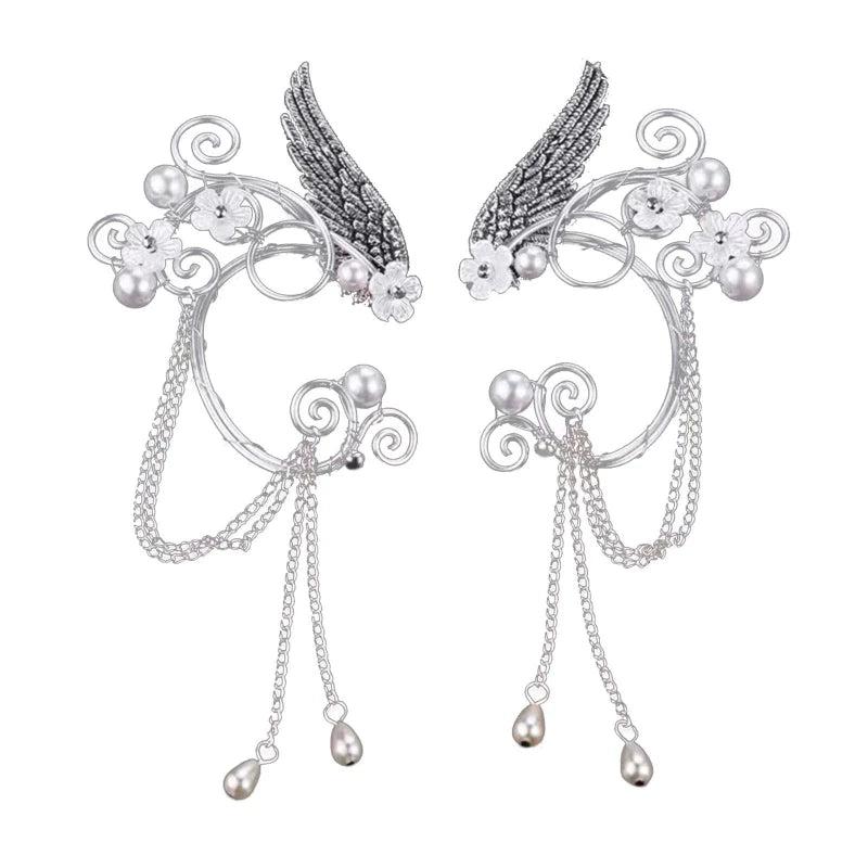 Punk Elf Ear Hook Earrings Non Piercing Ear Cuff Wrap Stud Clip