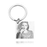 Custom Stainless Steel Family Photo Keychain