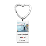 Personalized Keychain with Name and Date Engraving