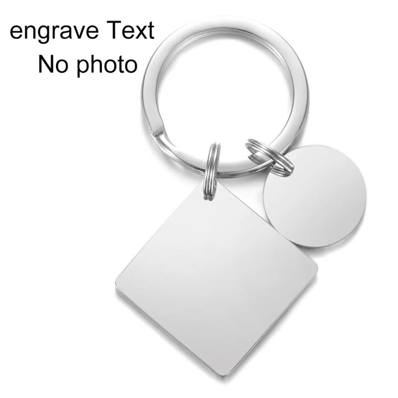 Personalized Calendar Keychain Love Heart Key Ring Date