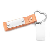 Personalized Calendar Keychain Love Heart Key Ring Date