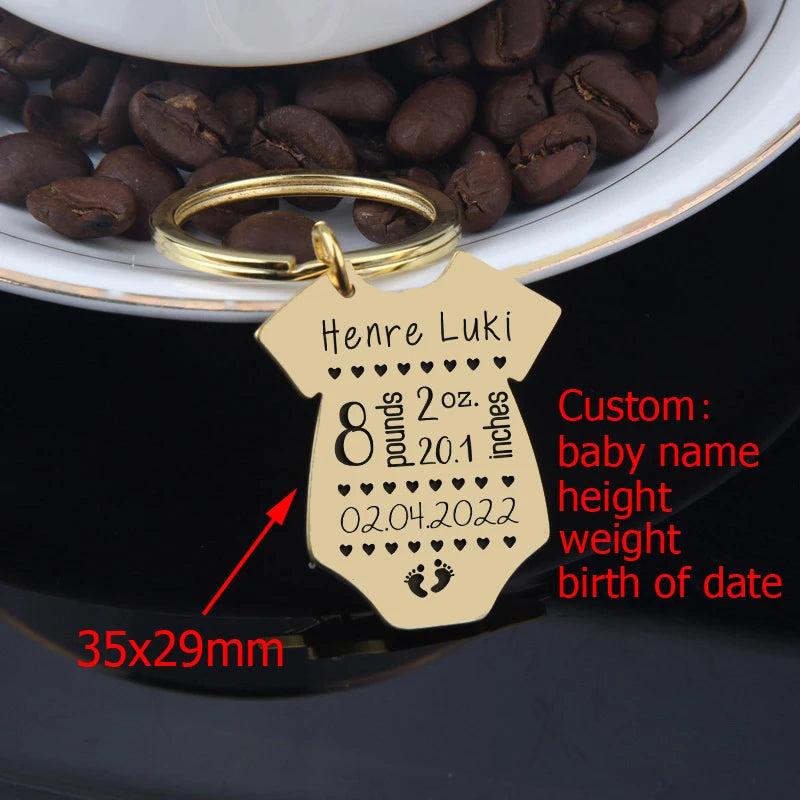 Newborn Bodysuit Keychain - Baby Gift
