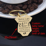 Newborn Bodysuit Keychain - Baby Gift