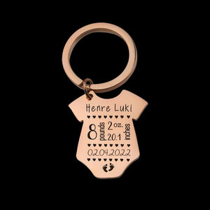 Newborn Bodysuit Keychain - Baby Gift