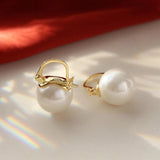 925 Silver Clip Earrings Crystal Red Stone Vintage Wedding Earrings