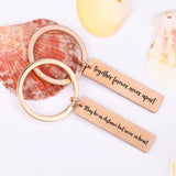 Together Forever Couple Keychain Engraved