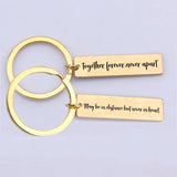 Together Forever Couple Keychain Engraved